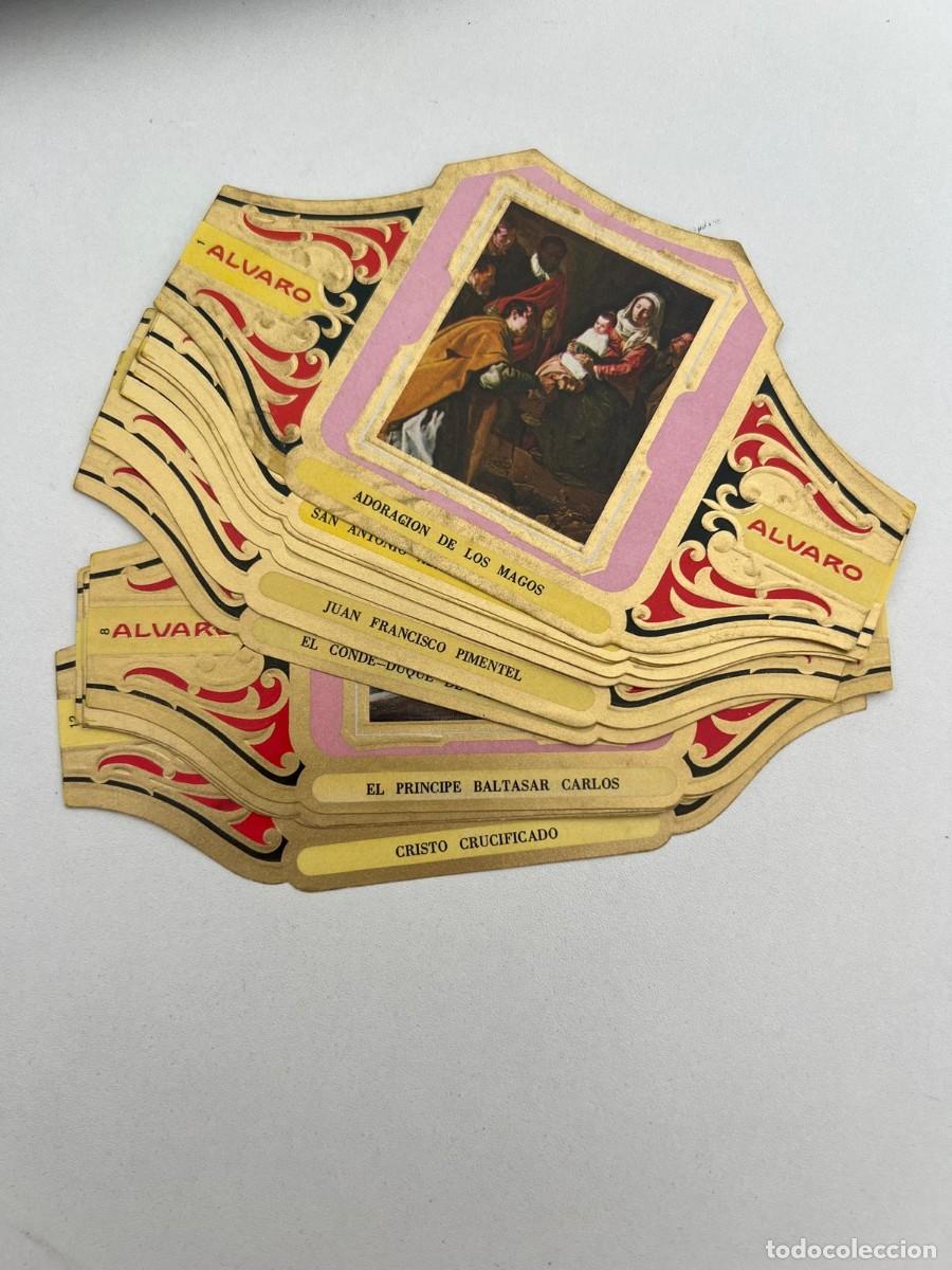 Vitolas de colecci&oacute;n: &Aacute;LVARO &ndash; CUADROS DE VEL&Aacute;ZQUEZ SERIE I &ndash; LOTE DE 19 VITOLAS REPETIDAS