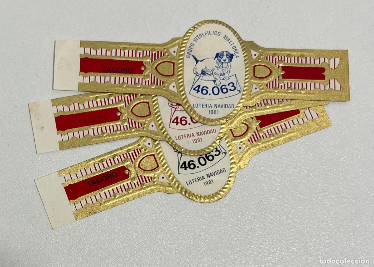 Vitolas de colecci&oacute;n: TAGORO &ndash; LOTER&Iacute;A DE NAVIDAD 1981 &ndash; COLECCI&Oacute;N COMPLETA DE 3 VITOLAS