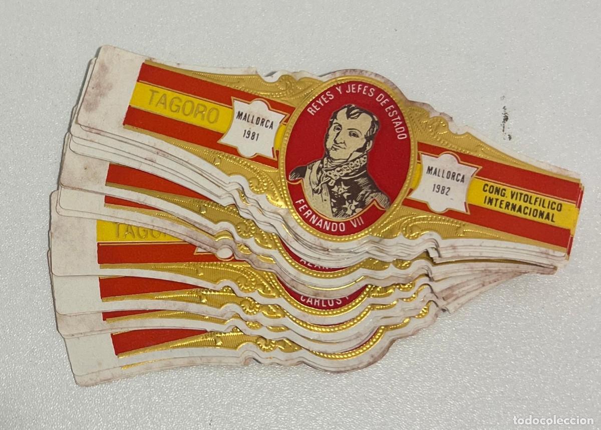 Vitolas de colecci&oacute;n: TAGORO &ndash; REYES Y JEFES DE ESTADO &ndash; COLECCI&Oacute;N COMPLETA DE 25 VITOLAS