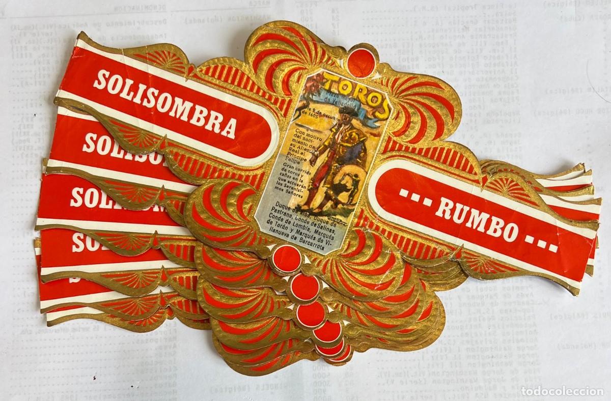Vitolas de colecci&oacute;n: RUMBO &ndash; CARTELES ANTIGUOS &ndash; LOTE DE 17 VITOLAS REPETIDAS