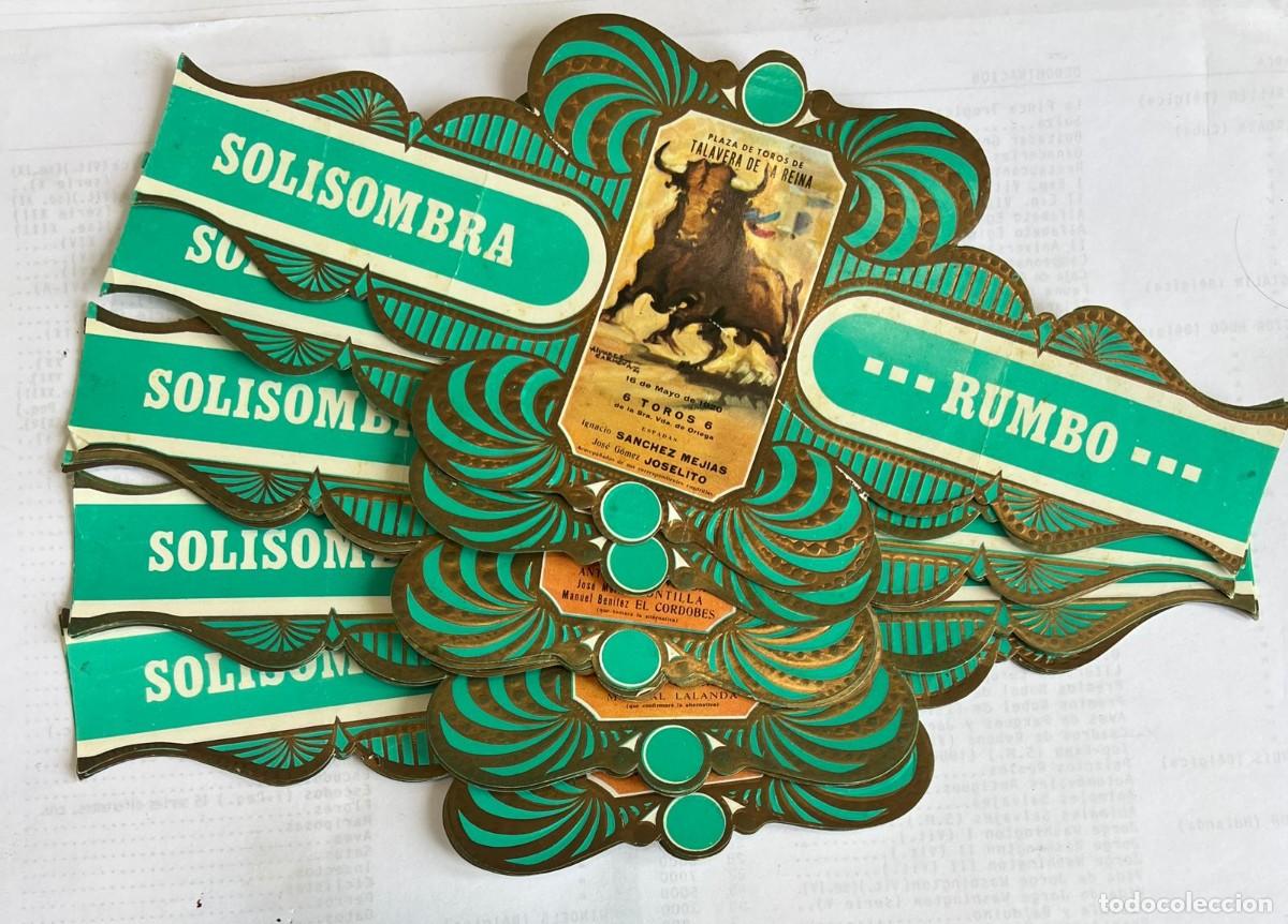 Vitolas de colecci&oacute;n: RUMBO/SOLISOMBRA &ndash; CARTELES TAURINOS HIST&Oacute;RICOS &ndash; COLECCI&Oacute;N COMPLETA DE 18 VITOLAS