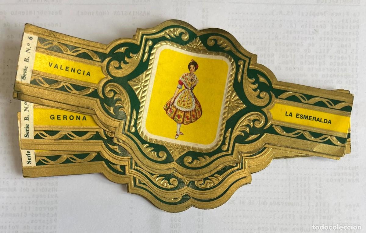 Vitolas de colecci&oacute;n: ESMERALDA &ndash; TRAJES REGIONALES &ndash; LOTE DE 7 VITOLAS SUELTAS / REPETIDAS
