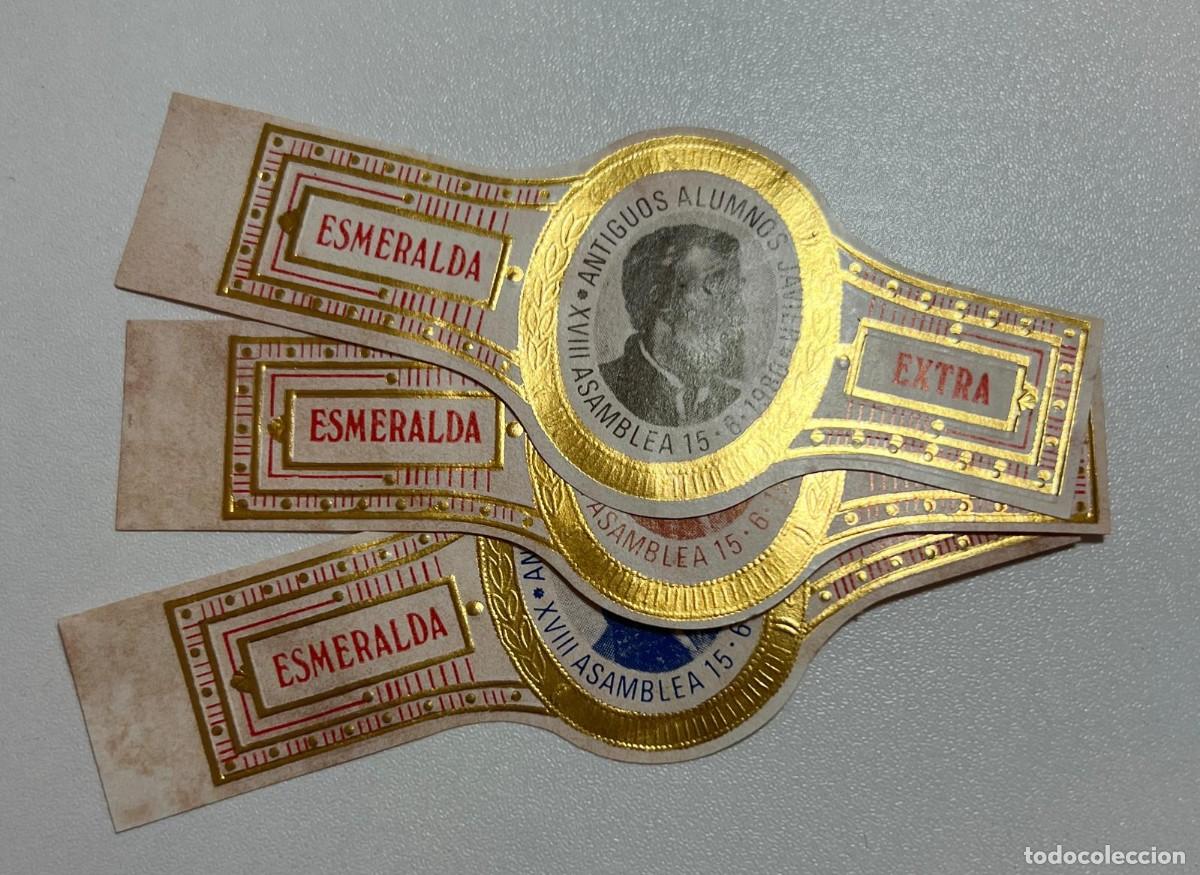Vitolas de colecci&oacute;n: ESMERALDA &ndash; XVIII ASAMBLEA ANTIGUOS ALUMNOS JAVIER (15-6-1980) &ndash; SERIE COMPLETA DE 3 VITOLAS