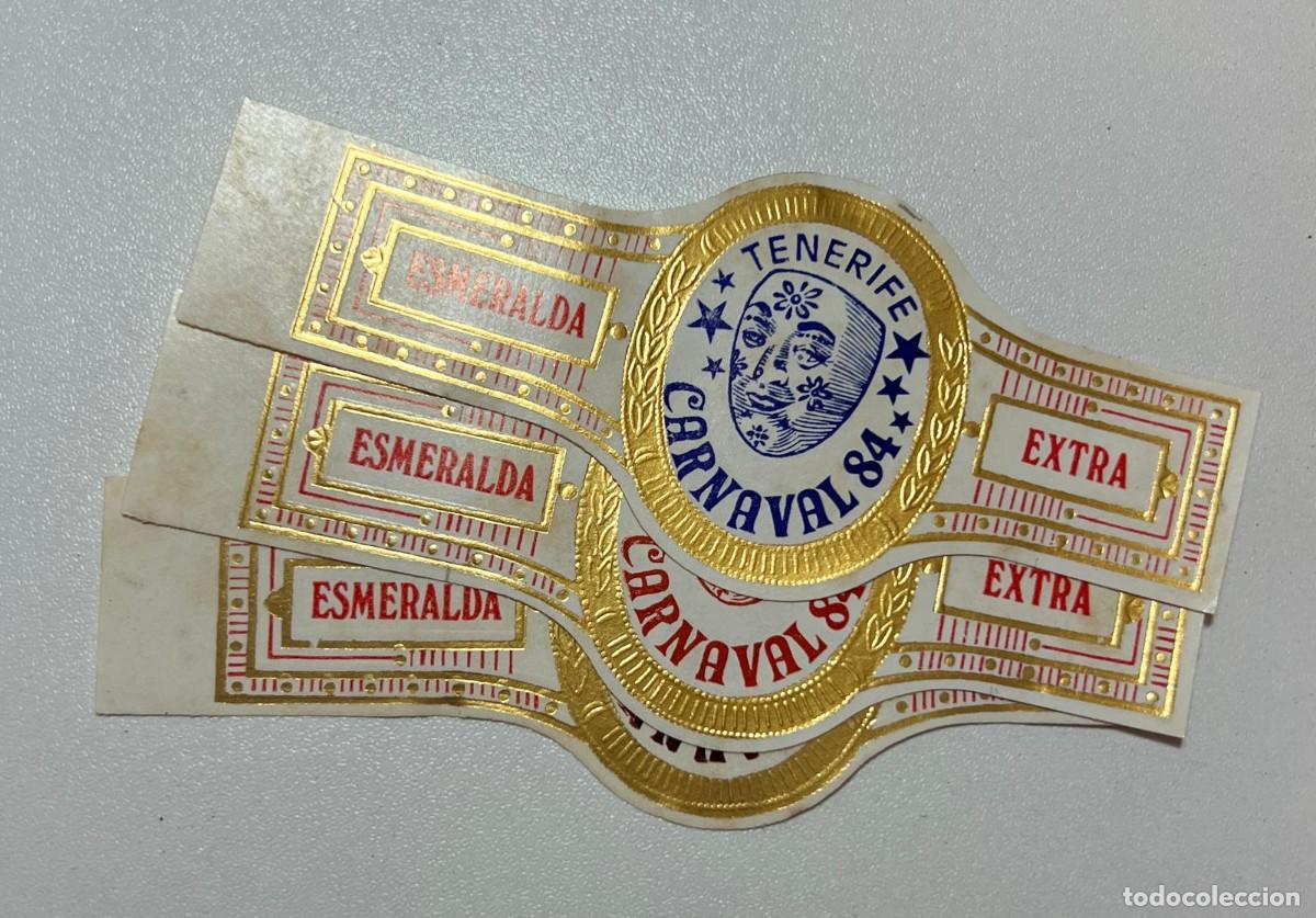 Vitolas de colecci&oacute;n: ESMERALDA &ndash; CARNAVAL DE TENERIFE 84 &ndash; SERIE COMPLETA DE 3 VITOLASSerie completa de 3 vitolas conmemo