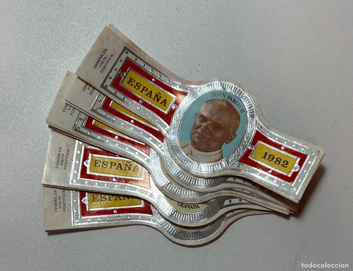 Vitolas de colecci&oacute;n: ESMERALDA &ndash; VISITA PONTIFICIA JUAN PABLO II ESPA&Ntilde;A (1982) &ndash; COLECCI&Oacute;N COMPLETA DE 20 VITOLAS