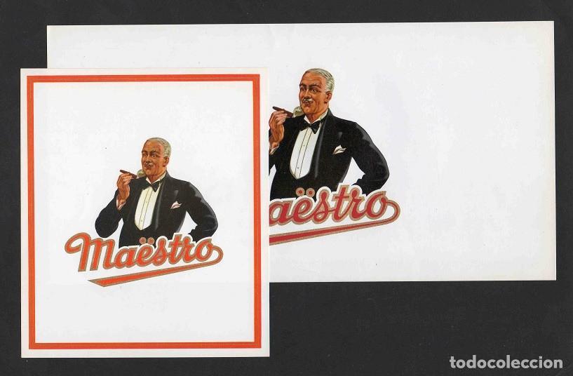 Vitolas de colecci&oacute;n: Vitolas, original litograf&iacute;as. Antiguas litograf&iacute;as de caja de tabacos. Maestro.