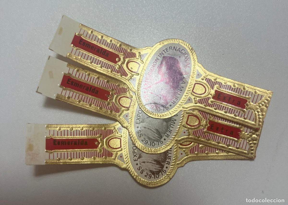 Vitolas de colecci&oacute;n: ESMERALDA &ndash; EXPOSICION INTERNACIONAL A LA MUJER (1975) &ndash; SERIE COMPLETA DE 3 VITOLAS