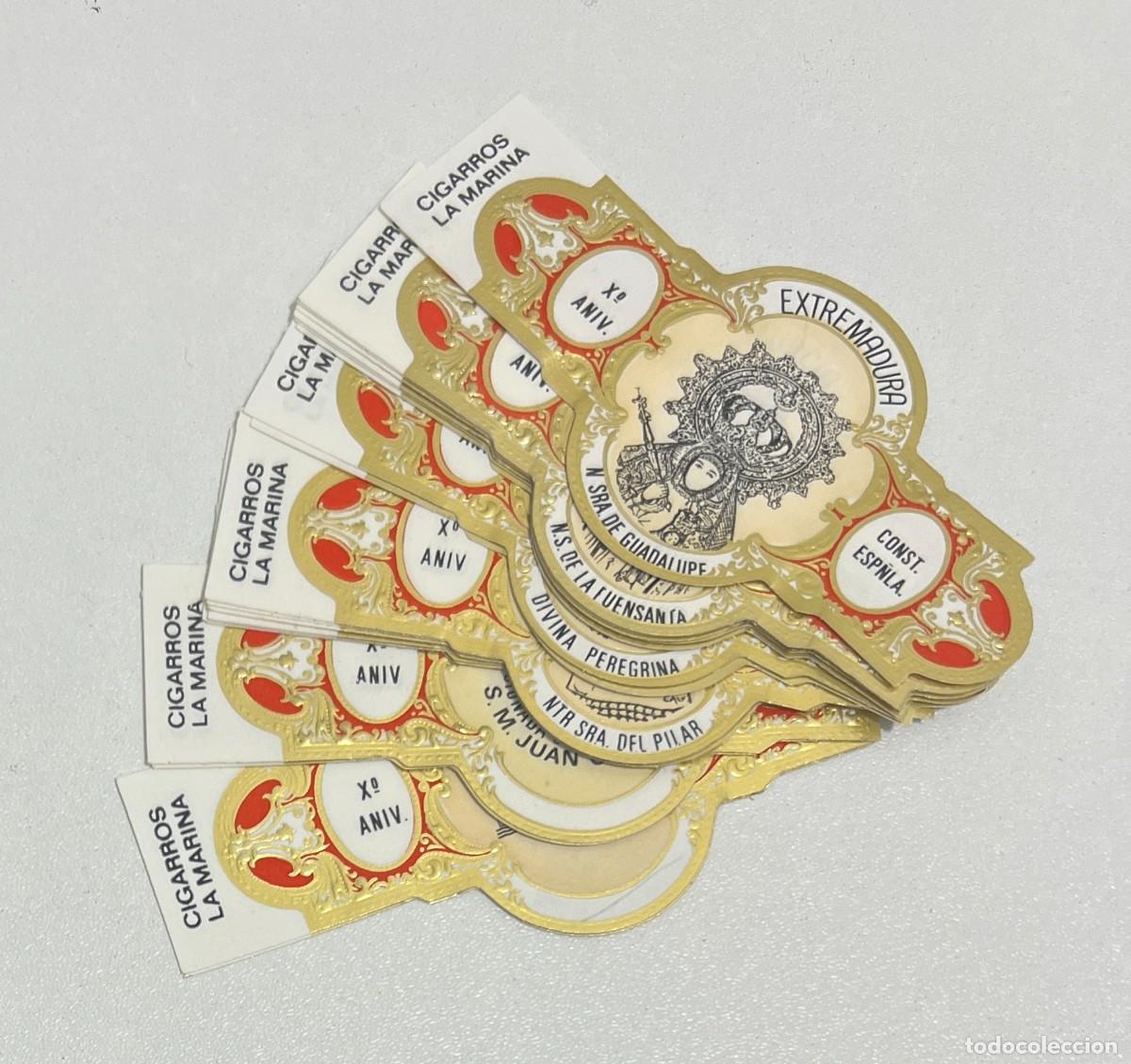 Vitolas de colecci&oacute;n: CIGARROS LA MARINA &ndash; X ANIVERSARIO CONSTITUCI&Oacute;N ESPA&Ntilde;OLA &ndash; 17 VITOLAS COMPLETAS