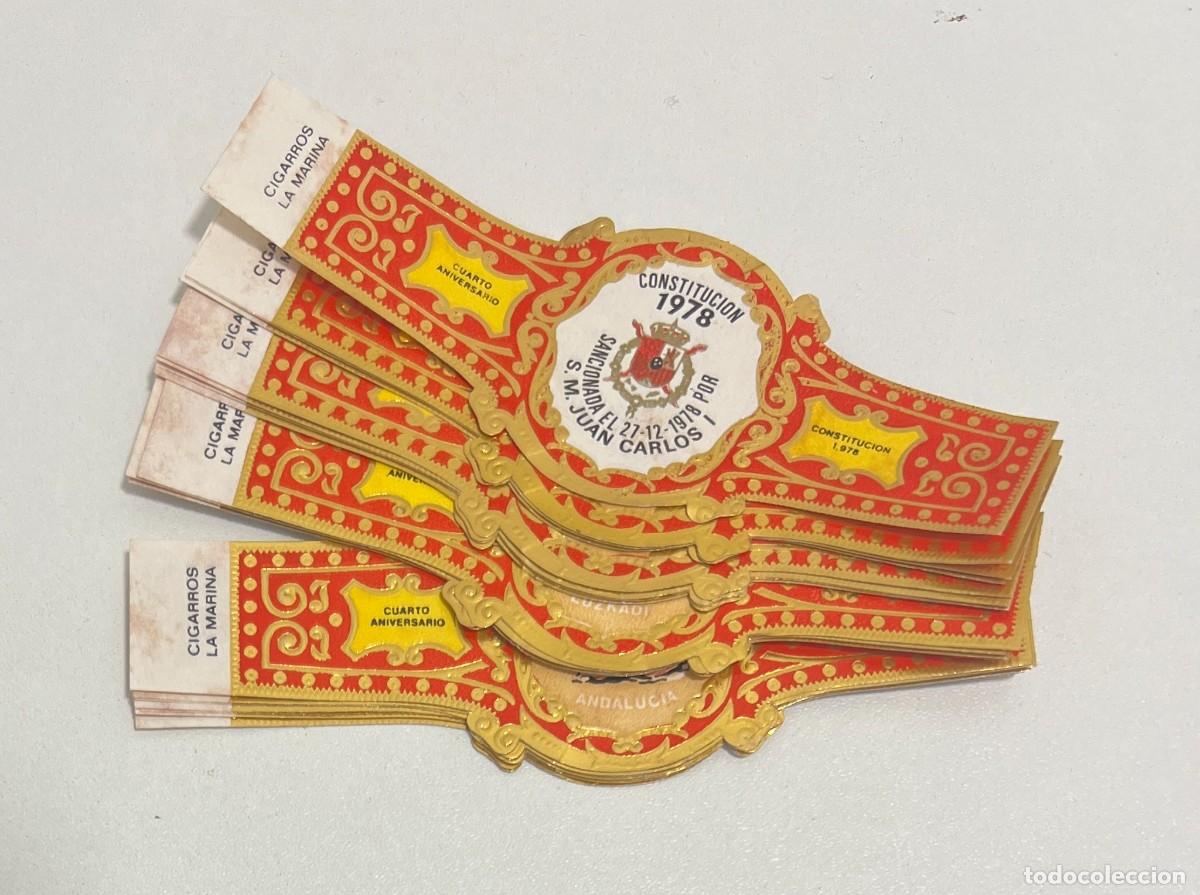 Vitolas de colecci&oacute;n: CIGARROS LA MARINA &ndash; IV ANIVERSARIO CONSTITUCI&Oacute;N ESPA&Ntilde;OLA &ndash; 20 VITOLAS COMPLETAS
