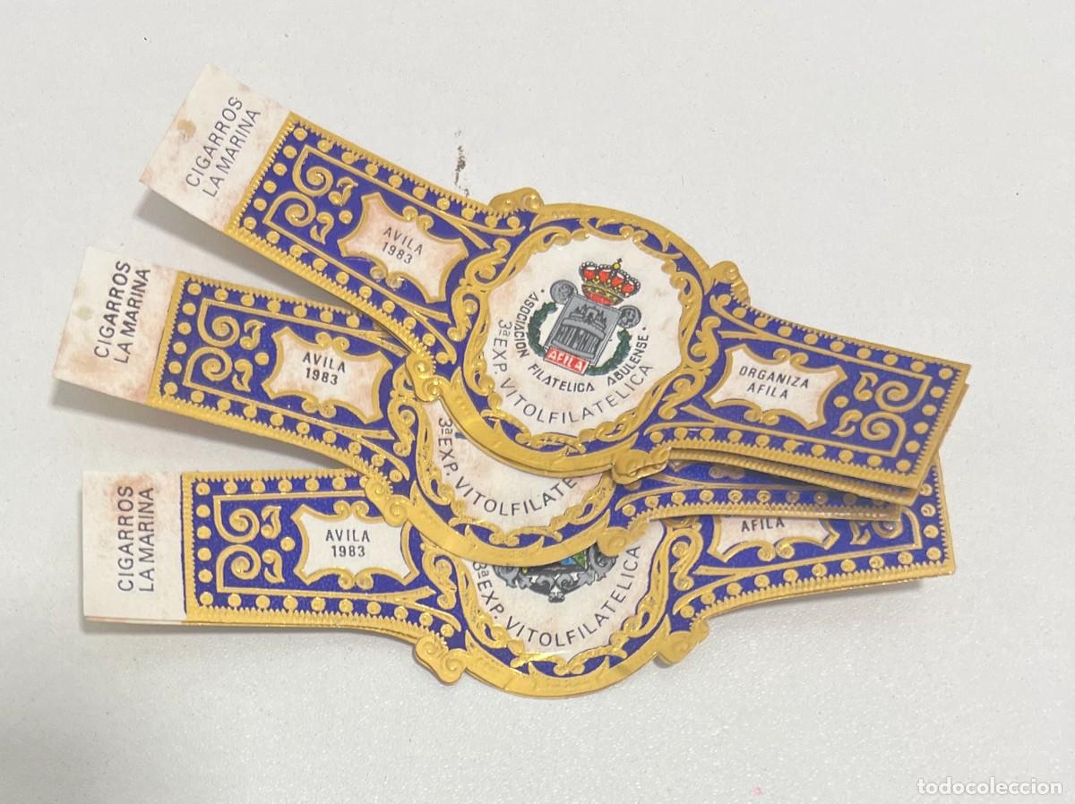 Vitolas de colecci&oacute;n: CIGARROS LA MARINA &ndash; III EXPOSICI&Oacute;N VITOLF&Iacute;LICA DE &Aacute;VILA 1983 &ndash; 5 VITOLAS