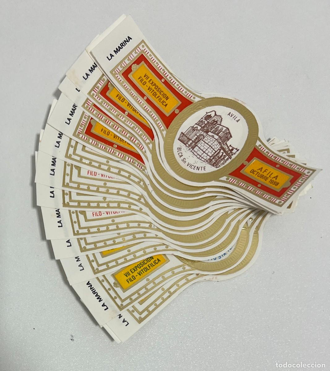 Vitolas de colecci&oacute;n: CIGARROS LA MARINA &ndash; VII EXPOSICI&Oacute;N FILO-VITOF&Iacute;LICA DE &Aacute;VILA 1988 &ndash; 15 VITOLAS