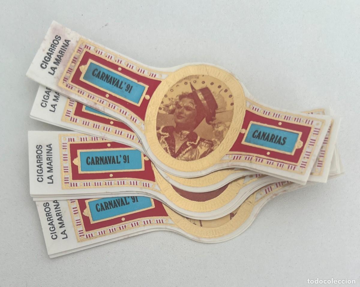 Vitolas de colecci&oacute;n: CIGARROS LA MARINA &ndash; CARNAVAL DE TENERIFE 1991 &ndash; 10 VITOLAS COMPLETAS