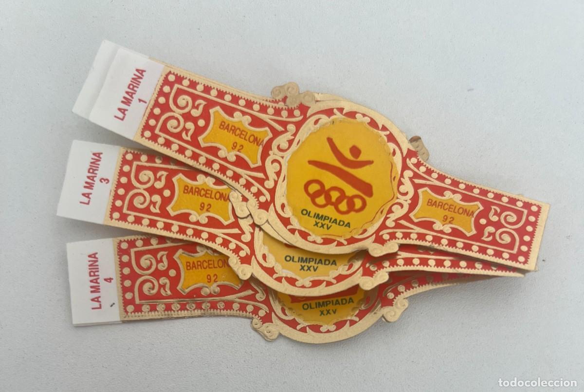 Vitolas de colecci&oacute;n: LA MARINA &ndash; OLIMPIADA XXV BARCELONA 92 &ndash; SERIE COMPLETA DE 4 VITOLAS
