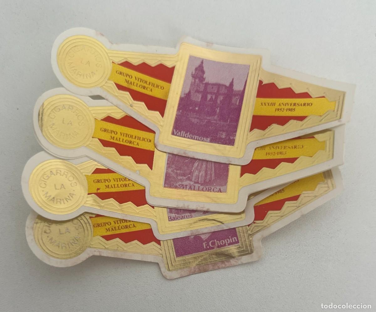 Vitolas de colecci&oacute;n: LA MARINA &ndash; XXXIII ANIVERSARIO GRUPO VITOLF&Iacute;LICO MALLORCA 1952&ndash;1985 &ndash; SERIE COMPLETA DE 5 VITOLAS