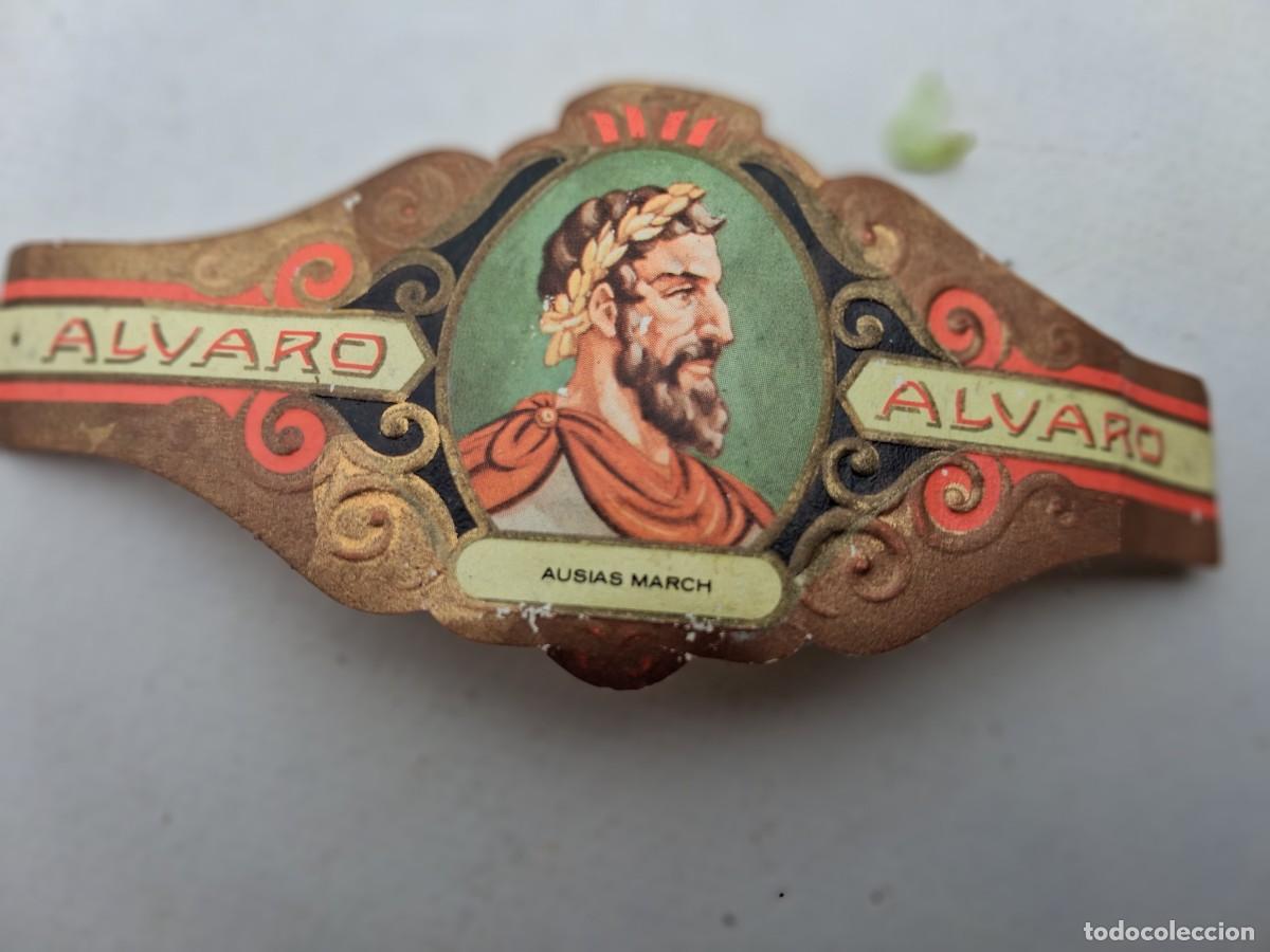 Vitolas de colecci&oacute;n: Vitola puros Alvaro - serie literatura - Aux&iacute;as March - escasa