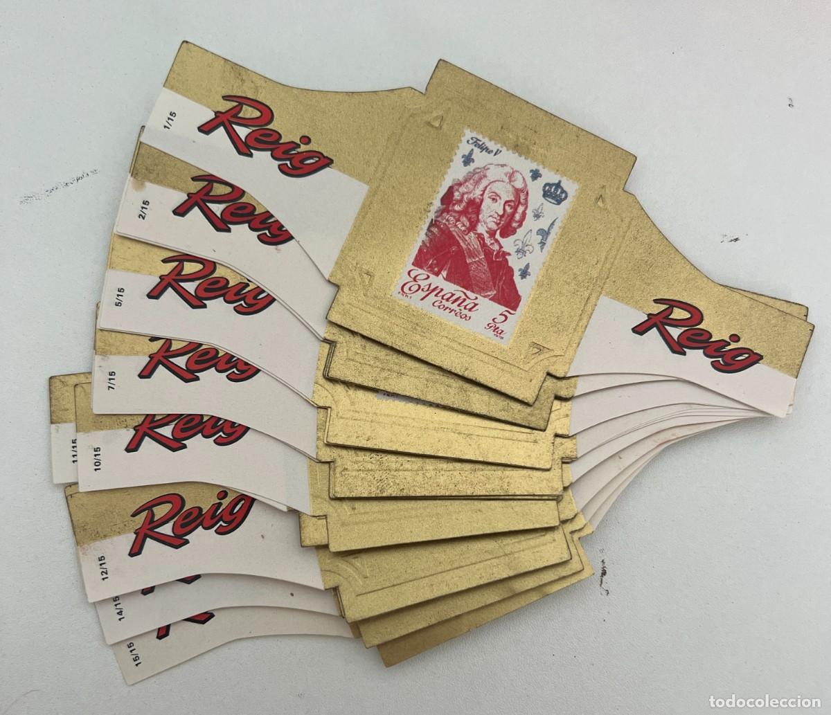 Vitolas de colecci&oacute;n: REIG &ndash; REYES DE ESPA&Ntilde;A &ndash; LOTE DE 17 VITOLAS