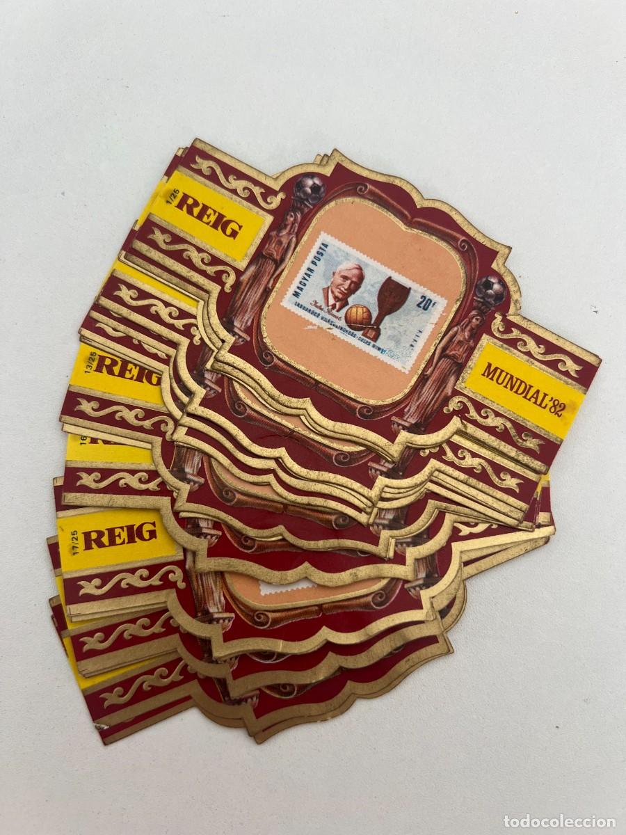 Vitolas de colecci&oacute;n: REIG &ndash; MUNDIAL 82 1&ordf; SERIE &ndash; LOTE DE 23 VITOLAS