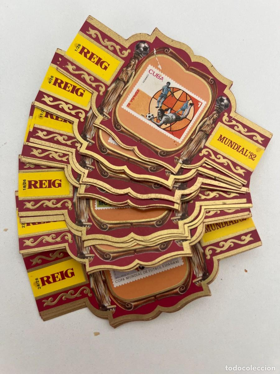 Vitolas de colecci&oacute;n: REIG &ndash; MUNDIAL 82 2&ordf; SERIE &ndash; COLECCI&Oacute;N COMPLETA DE 26 VITOLAS