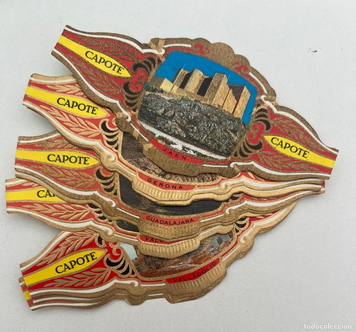 Vitolas de colecci&oacute;n: CAPOTE &ndash; CASTILLOS DE ESPA&Ntilde;A &ndash; LOTE DE 12 VITOLAS REPETIDAS