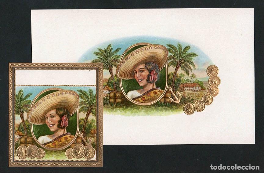 Vitolas de colecci&oacute;n: Vitolas, original litograf&iacute;as. Antiguas litograf&iacute;as de caja de tabacos. Havanesa (Untitled).