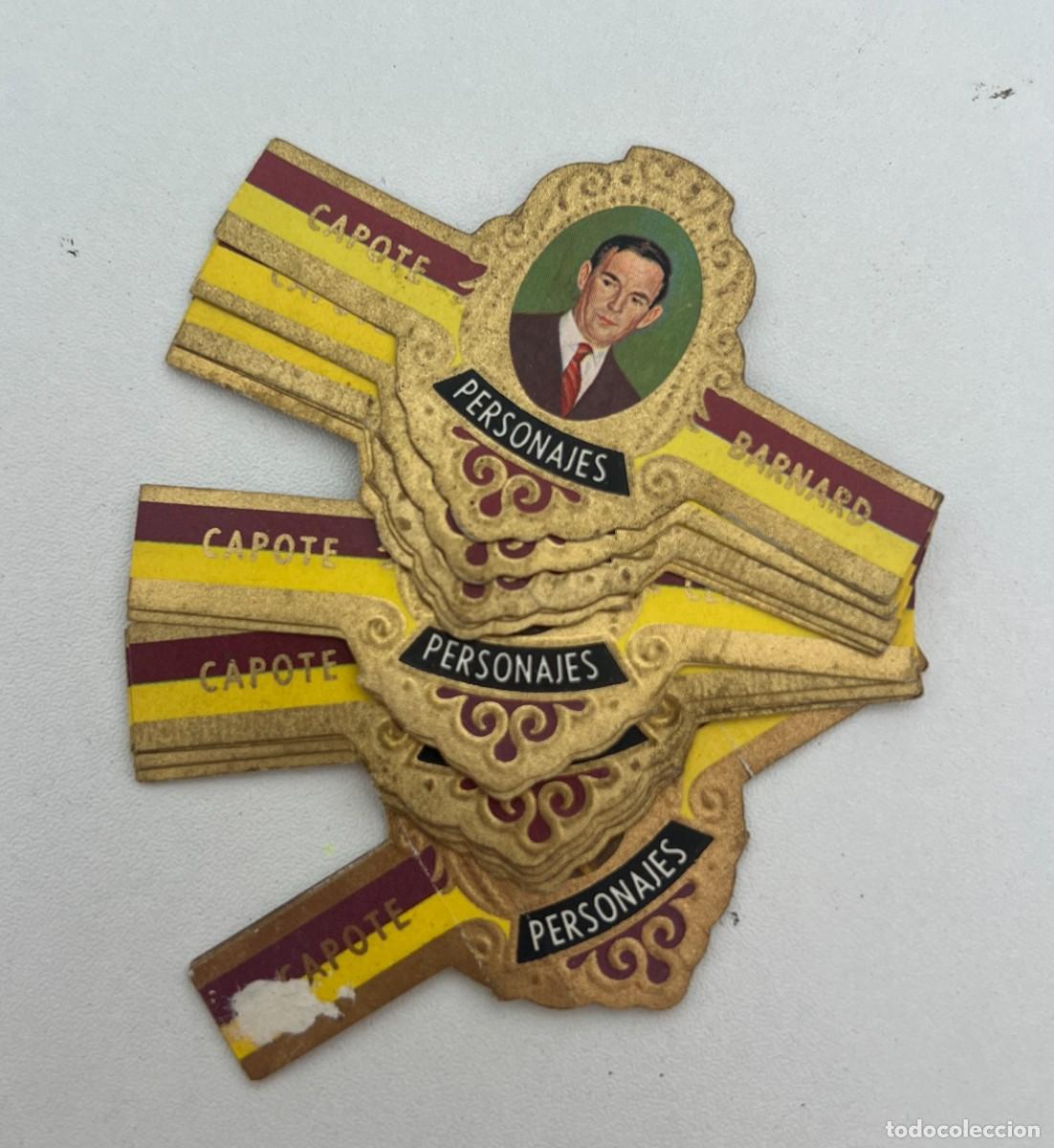 Vitolas de colecci&oacute;n: CAPOTE &ndash; PERSONAJES SERIE D &ndash; COLECCI&Oacute;N COMPLETA DE 24 VITOLAS