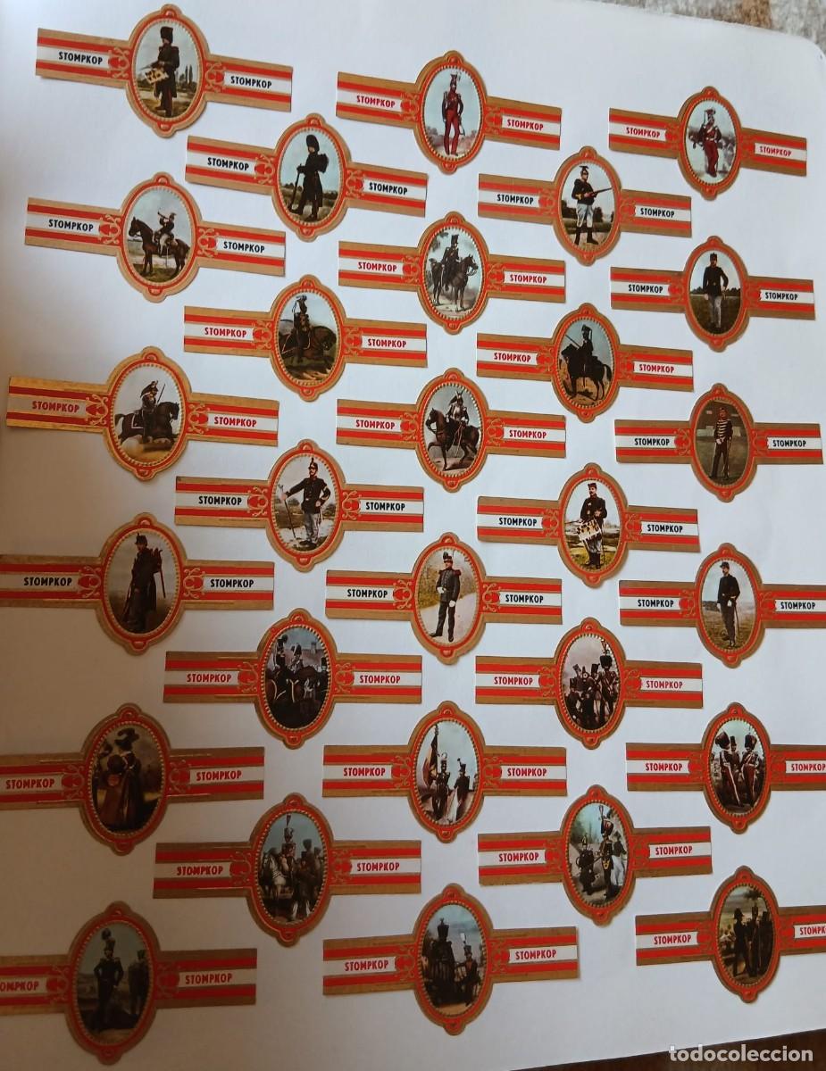 Vitolas de colecci&oacute;n: Vitolas lote de 28 stompkop trajes militares estado impecable