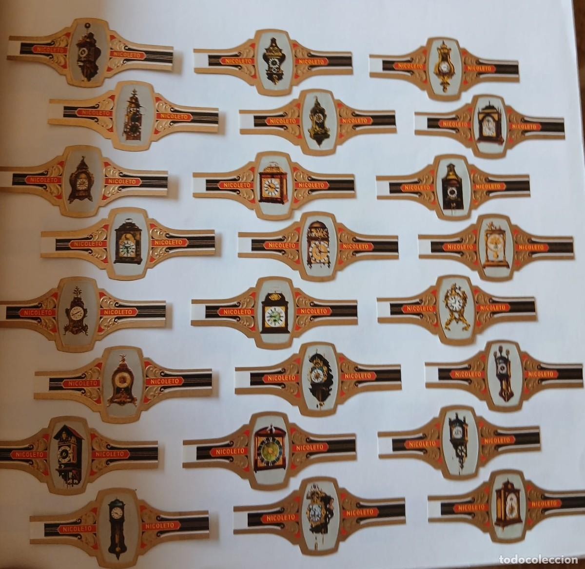 Vitole di collezione: Vitolas lote completo de (puros Nicoleto ) 24 vitolas relojes estado impecable