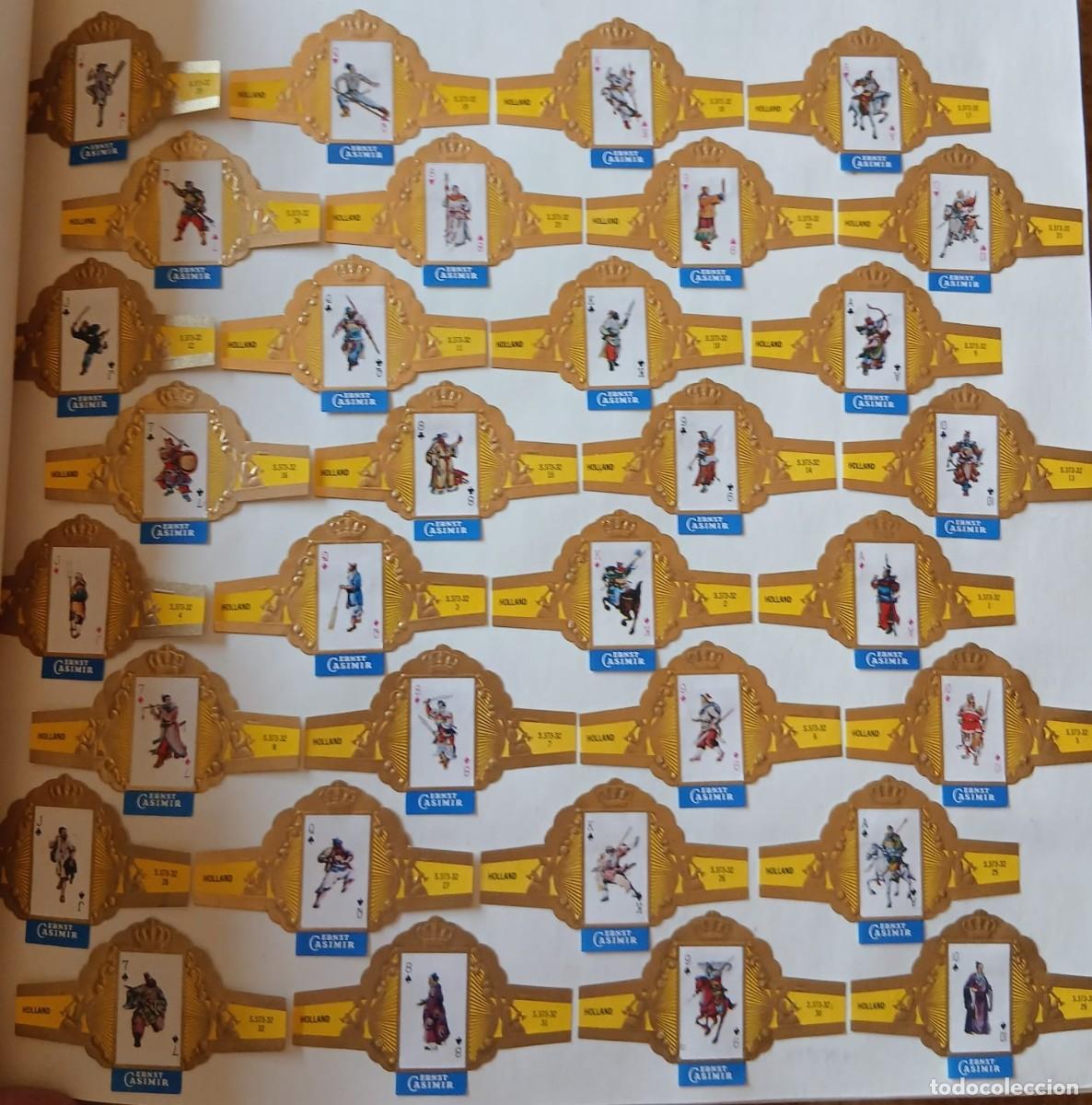 Sammlung von Banderolen: Vitolas lote completo de (puros Ersnt casimir ) 32 vitolas baraja china estado impecable