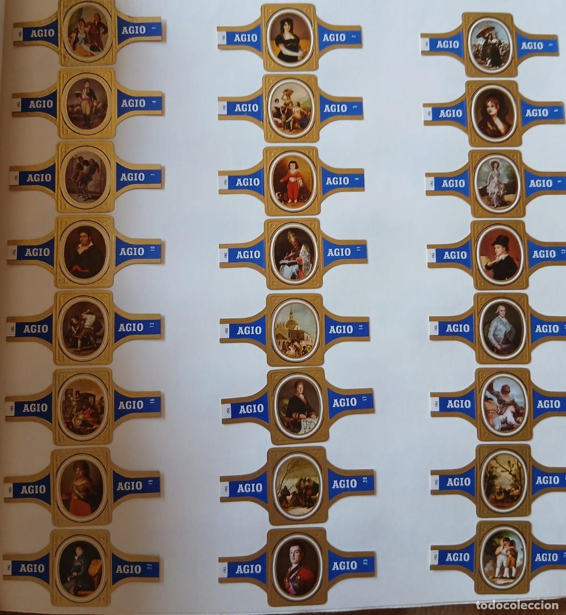 Sammlung von Banderolen: Vitolas lote completo de (puros Agio) 24 vitolas Goya estado impecable