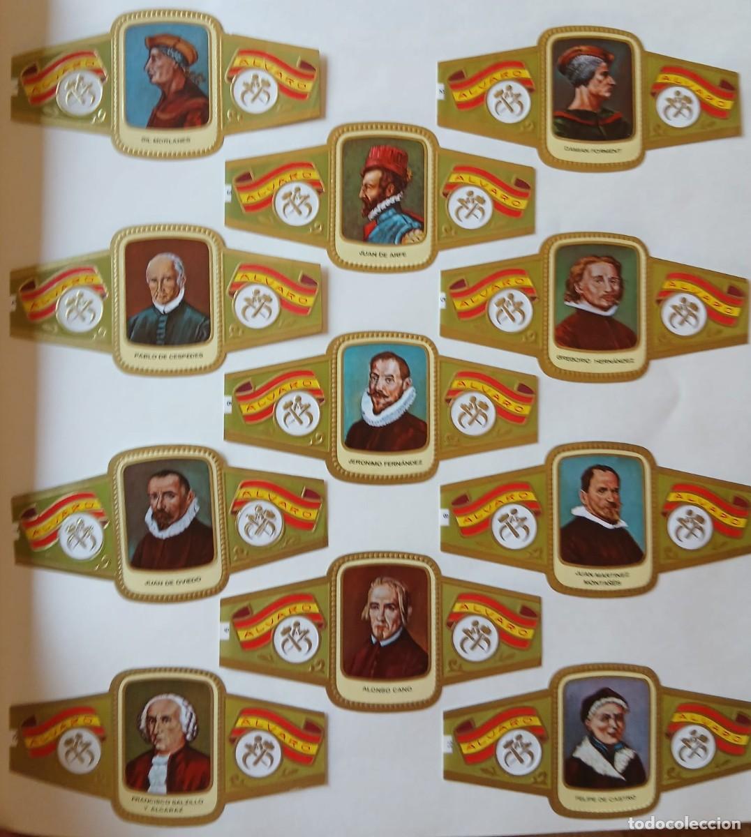 Sammlung von Banderolen: Vitolas lote completo de (puros Alvaro) 59 vitolas Escultores estado impecable