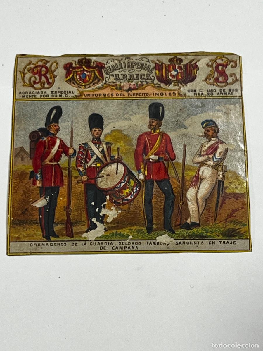 Vitolas de colecci&oacute;n: HABILITACI&Oacute;N. VISTA - BOFET&Oacute;N. UNIFORMES DEL EJERCITO INGLES.