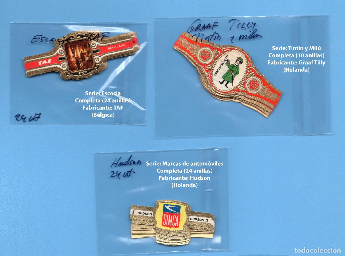 Vitolas de colecci&oacute;n: 3 SERIES COMPLETAS - PROCEDENCIA EUROPEA - MARCAS TAF, GRAAF TILLY Y HUDSON