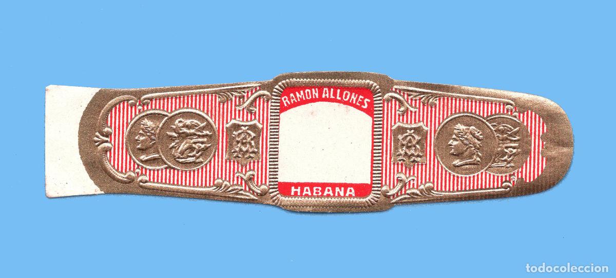 Vitolas de colecci&oacute;n: VITOLA CUBANA ANTIGUA - MARCA RAM&Oacute;N ALLONES - &Oacute;VALO CENTRAL VAC&Iacute;O