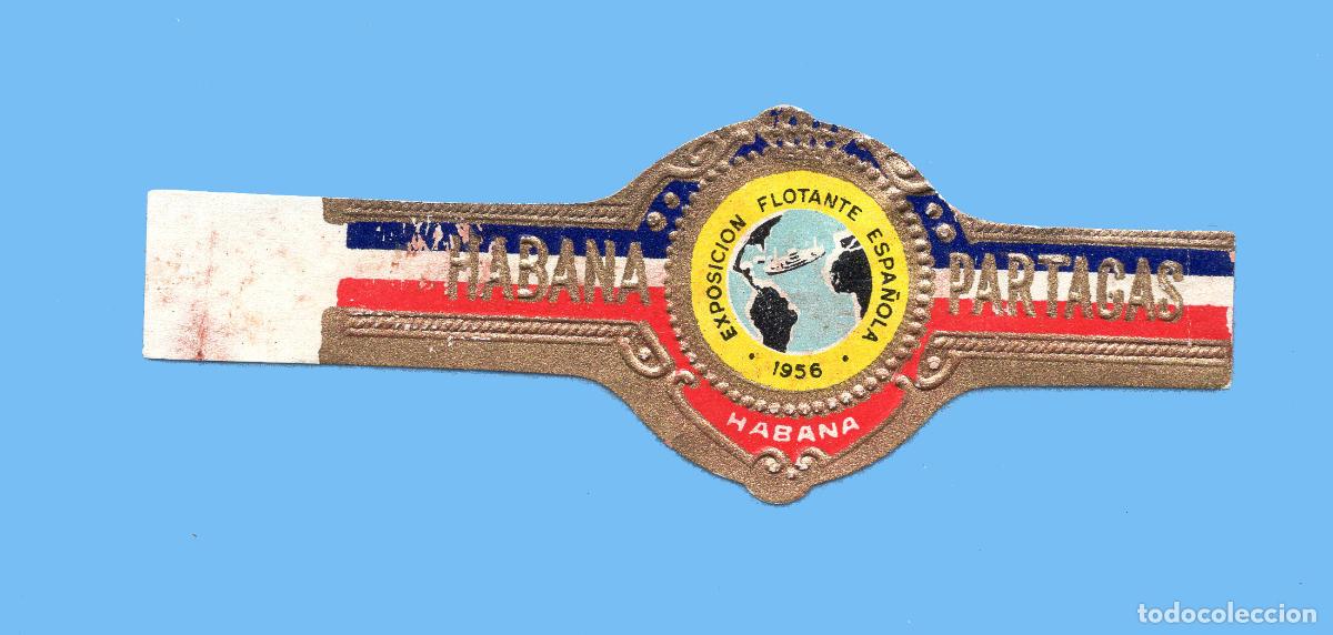 Vitolas de colecci&oacute;n: VITOLA CUBANA ANTIGUA - MARCA PARTAGAS - EXPOSICI&Oacute;N FLOTANTE ESPA&Ntilde;OLA 1956