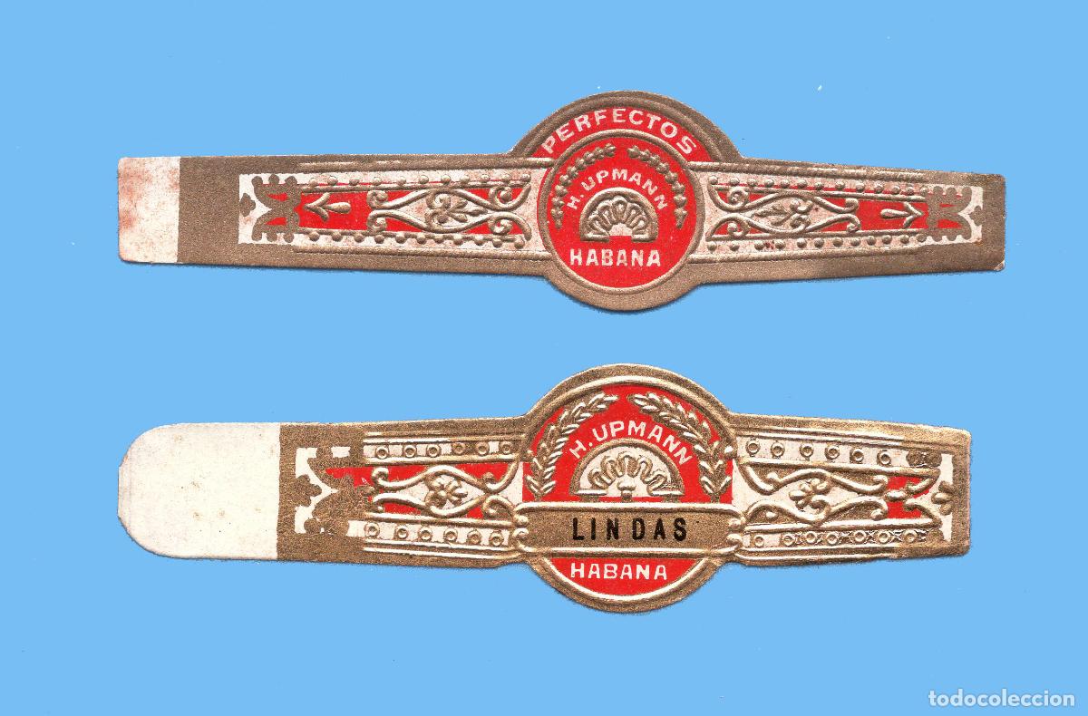 Vitole di collezione: 2 VITOLAS CUBANAS ANTIGUAS - MARCA H. UPMANN - PERFECTOS Y LINDAS