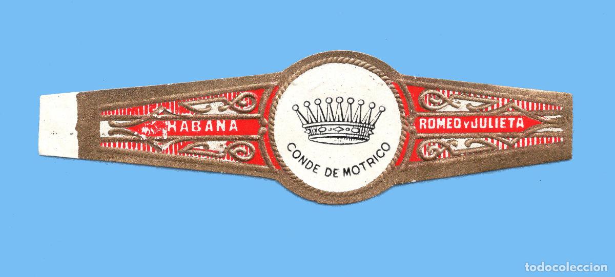 Vitole di collezione: VITOLA CUBANA ANTIGUA - MARCA ROMEO Y JULIETA - CORONA - CONDE DE MOTRICO