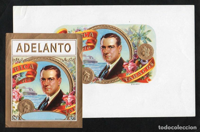 Vitolas de colecci&oacute;n: Vitolas, original litograf&iacute;as. Antiguas litograf&iacute;as de caja de tabacos. Adelanto.