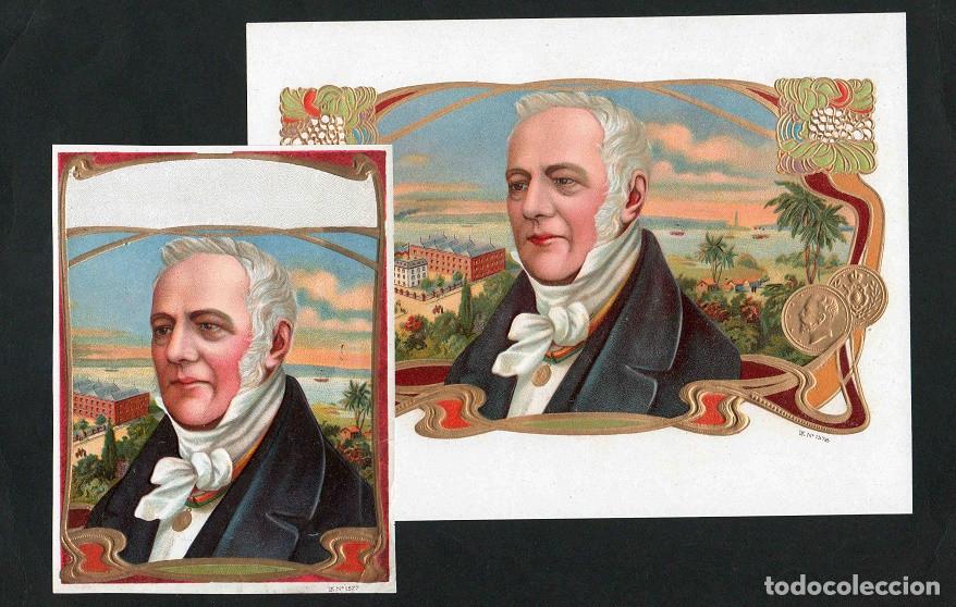 Vitolas de colecci&oacute;n: Vitolas, original litograf&iacute;as. Antiguas litograf&iacute;as de caja de tabacos. Senator (Untitled).