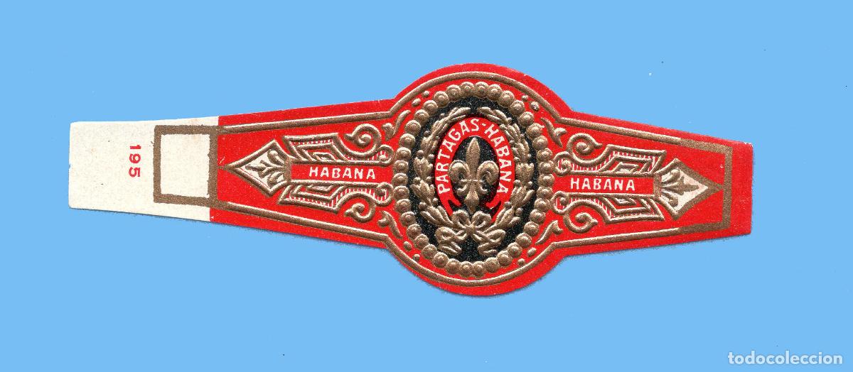 Bagues de cigare de collection: VITOLA CUBANA ANTIGUA - MARCA PARTAGAS