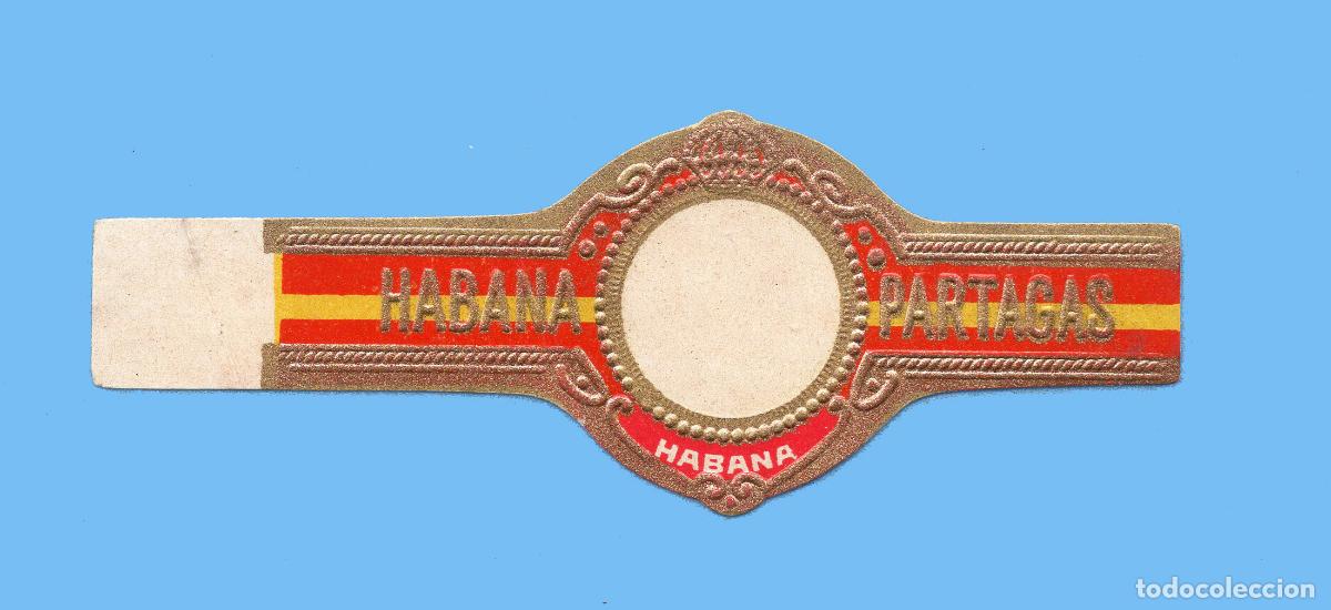 Vitolas de colecci&oacute;n: VITOLA CUBANA ANTIGUA - MARCA PARTAGAS - OVALO CENTRAL VACIO