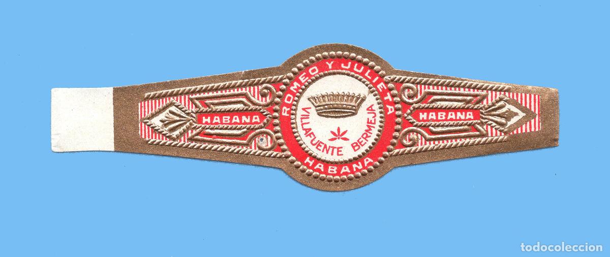 Vitolas de colecci&oacute;n: VITOLA CUBANA ANTIGUA - MARCA ROMEO Y JULIETA - ESPECIALES - VILLAFUENTE BERMEJA
