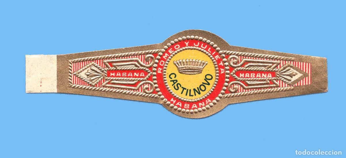 Vitolas de colecci&oacute;n: VITOLA CUBANA ANTIGUA - MARCA ROMEO Y JULIETA - ESPECIALES - CASTILNOVO - CORONA