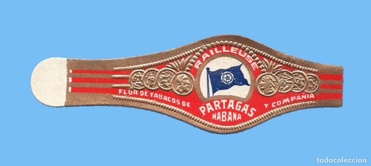 An&eacute;is de charuto de cole&ccedil;&atilde;o: VITOLA CUBANA ANTIGUA - MARCA PARTAGAS - BANDERA - RAILLEUSE