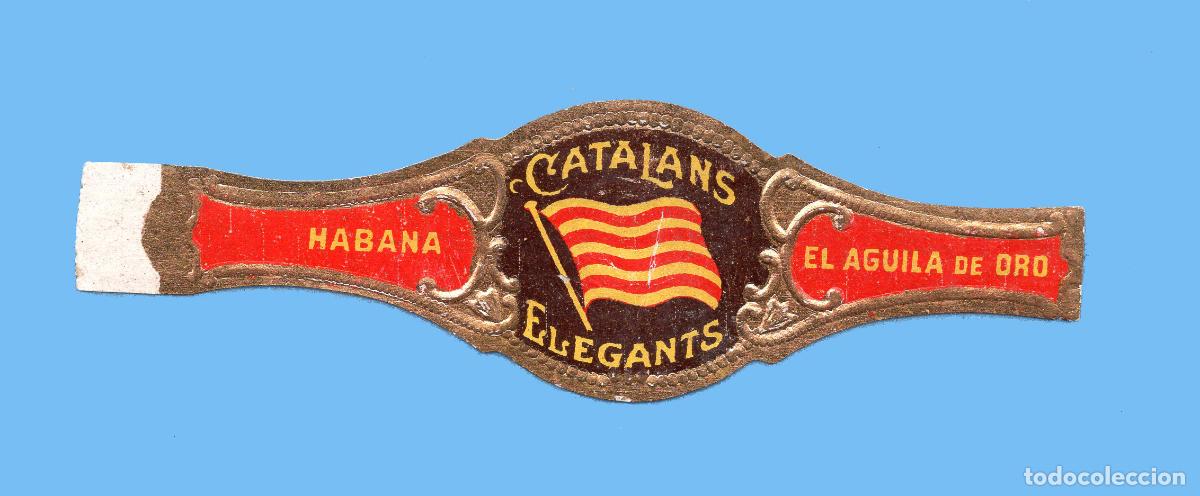 An&eacute;is de charuto de cole&ccedil;&atilde;o: VITOLA CUBANA ANTIGUA - MARCA EL &Aacute;GUILA DE ORO. BOCK Y CA. - BANDERA - CATALANS