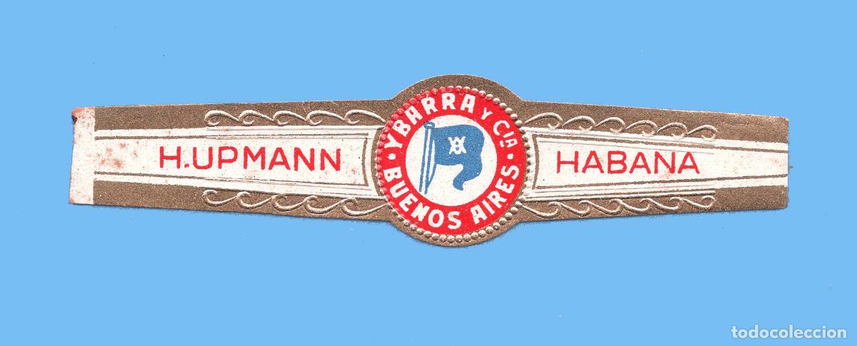 An&eacute;is de charuto de cole&ccedil;&atilde;o: VITOLA CUBANA ANTIGUA - MARCA H. UPMANN - BANDERA - IBARRA Y CA. BUENOS AIRES