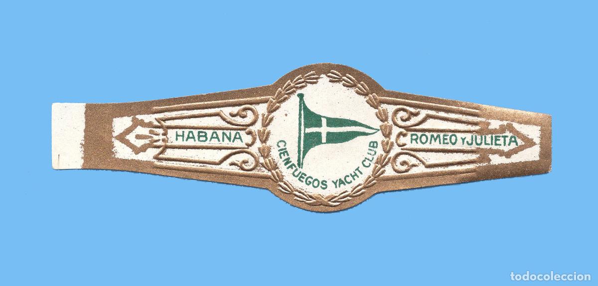 Bagues de cigare de collection: VITOLA CUBANA ANTIGUA - MARCA ROMEO Y JULIETA - BANDERA