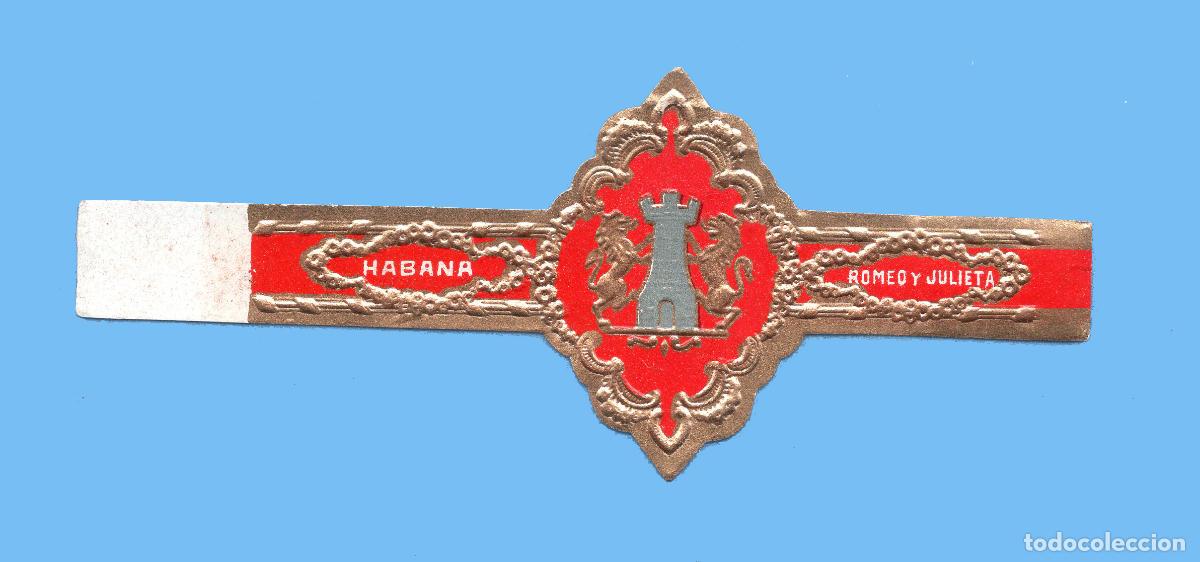 Bagues de cigare de collection: VITOLA CUBANA ANTIGUA - MARCA ROMEO Y JULIETA - TEM&Aacute;TICA EDIFICACIONES - TORRE