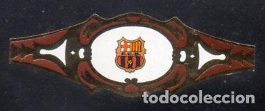 Bagues de cigare de collection: VITOLA CLASICA: 066001, TEMA DEPORTES, FUTBOL CLUB BARCELONA, FARIAS.