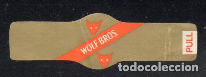 Vitolas de colecci&oacute;n: VITOLA CLASICA: 066019, TEMA FAUNA, CANIDOS, WOLF BROS.