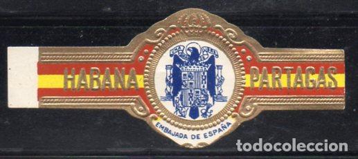 Vitolas de colecci&oacute;n: VITOLA CLASICA: 066025, TEMA AGUILAS HERALDICAS, EMBAJADA DE ESPA&Ntilde;A, PARTAGAS, CUBA.